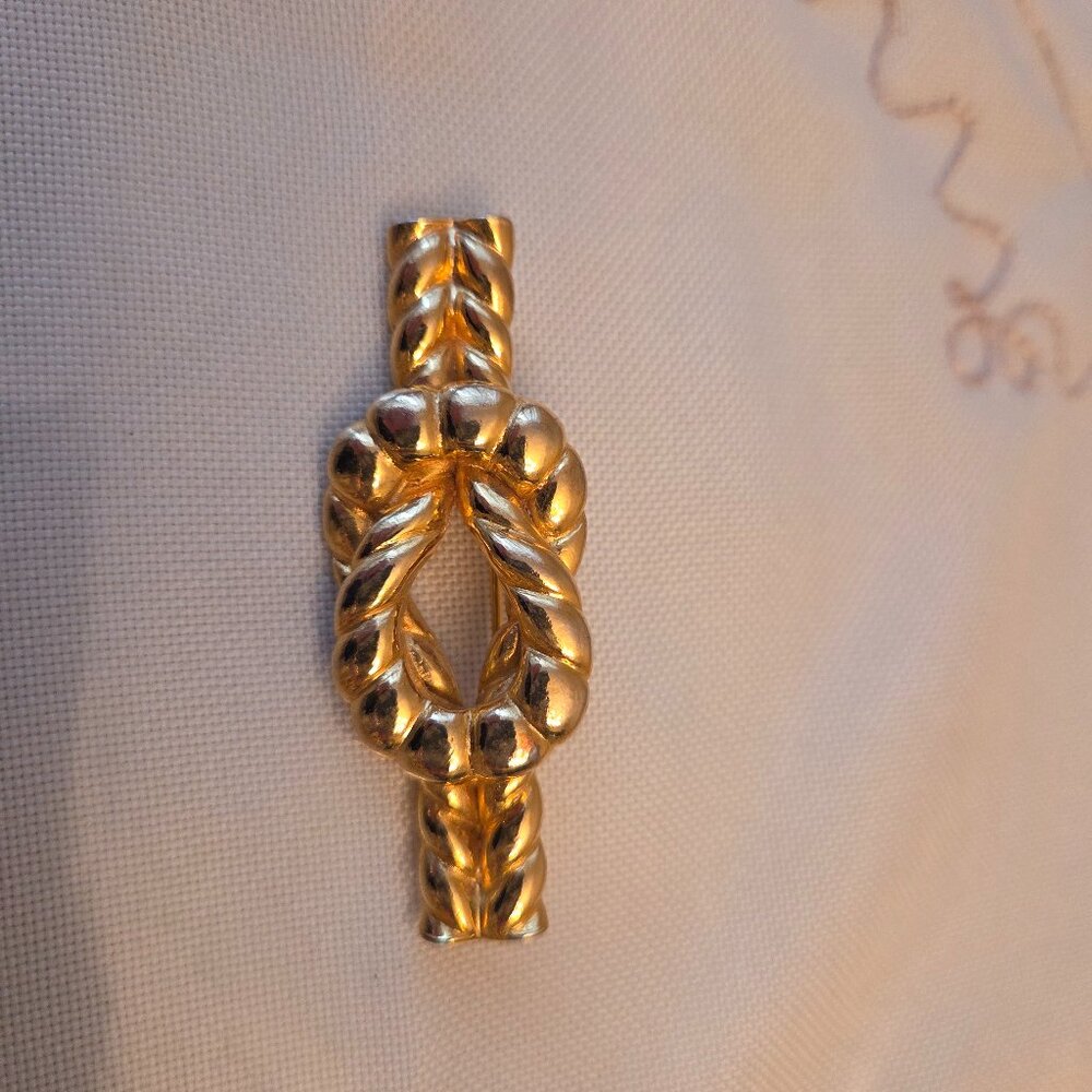 Vintage Love Knot with Rope Brooch